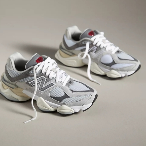 New Balance Shoes - New Balance 9060 Sneakers Anthro Sneakers Raincloud Castlerock White Grey